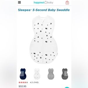 Happiest Baby Sleepea Swaddle Large (4-6 months/18-26 lbs)